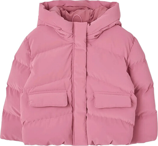 Boboli Technical Fabric Parka For Girl   Pink   92