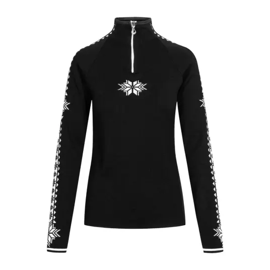 Dale of Norway Geilo Women's Sweater L , Black/Offwhite