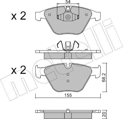 METELLI 22 0558 6 Bremseklosser