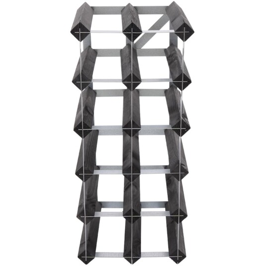Traditional wine rack Vinstativ Påbyggingsbart 15 flasker Black Ash Traditional wine rack Vinstativ Påbyggingsbart 15 flasker Black Ash