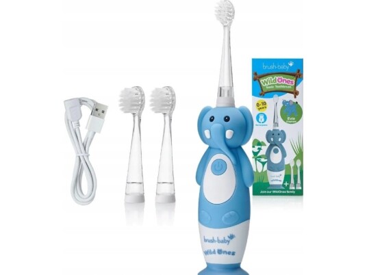 Brush Baby_Wild Ones Sonisk Tannbørste For Barn 0 10 Elephant Brush Baby_Wild Ones Sonisk Tannbørste For Barn 0 10 Elephant