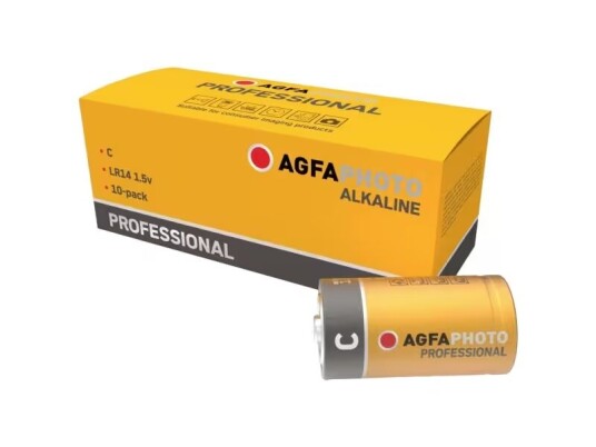 AgfaPhoto Professional LR14 C-batteri R14 Alkali-mangan 1 5 V 10 stk AgfaPhoto Professional LR14 C-batteri R14 Alkali-mangan 1 5 V 10 stk