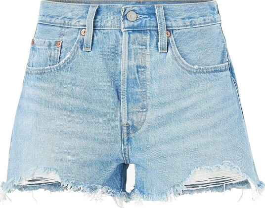 Levi's   Jeansshorts 501 High Rise Shorts   Blå