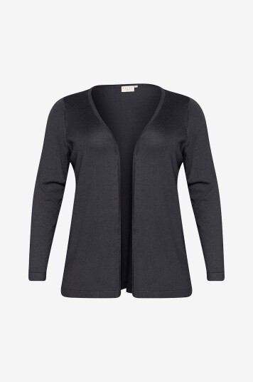 KAFFE Curve - Kardigan kcFarsia Long Cardigan - Svart