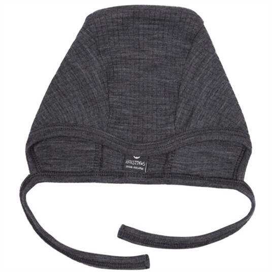 Smallstuff Ull Drop Needle Baby Hjelm Dark Grey 62-68 Smallstuff Ull Drop Needle Baby Hjelm Dark Grey 62-68