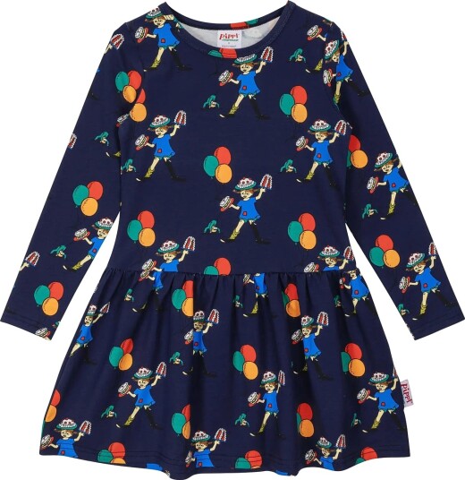 Pippi Langstrømpe Ballonger Klänning Navy 128 Pippi Langstrømpe Ballonger Klänning Navy 128