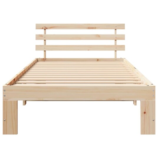  Naturlig Furu Sengeframe Naturlig Solid tre 80 x 200 cm