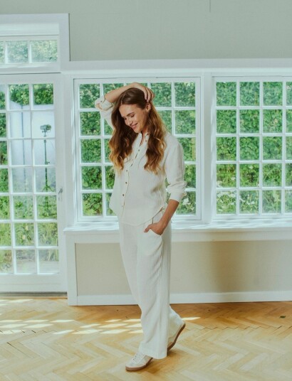 FREE/QUENT Fqesmingo Pants Cream L