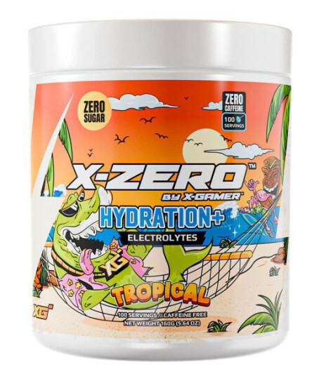 X-GAMER Energidrikkpulver X-Zero Hydration+ 160 gram Tropical X-GAMER Energidrikkpulver X-Zero Hydration+ 160 gram Tropical
