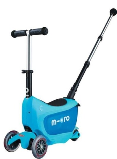 Micro Mini2go Deluxe Plus Sparkesykkel Barn Blå