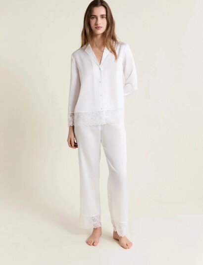 Etam Rencontre Long Sleeve Shirt White XS