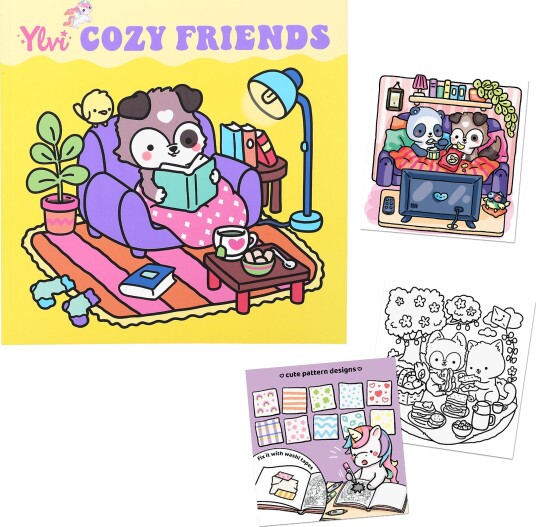 Ylvi &  the Minimoomis Cozy Friends Fargeleggingsbok