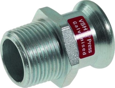 Vsh Xpress Press Muffe M/Gevind Nippel Lige 88,9X3"" Forzinket Stål