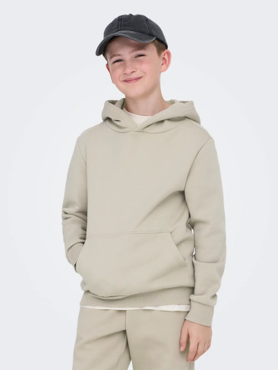 Only & Sons Jr Ceres Hoodie Sweat Grå 122/128 Only & Sons Jr Ceres Hoodie Sweat Grå 122/128