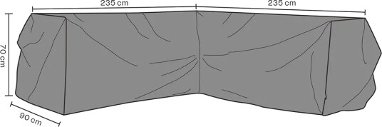 Brafab Møbeltrekk hjørnesofa 235/235x70 cm Premium Brafab Møbeltrekk hjørnesofa 235/235x70 cm Premium