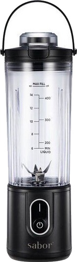 Sabor Select 0,4L Trådløs Blender Svart/Klar for Smoothies og Juice