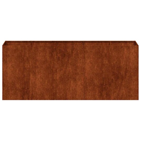 vidaXL Plantekasse rust 200x40x80 cm forvitringsstål