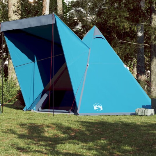  Familietelt tipi for 6 personer blå vanntett