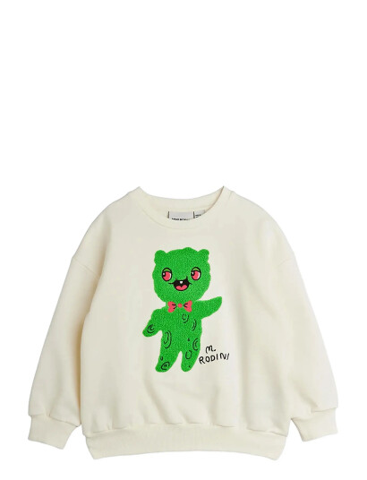 Mini Rodini Alien Chenille Sweatshirt Cream 116/122