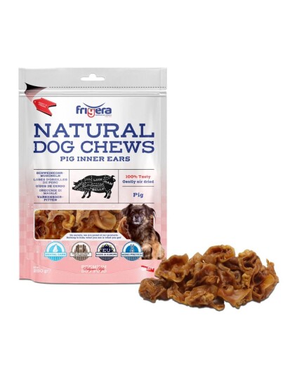 Frigera Natural Dog Chews Inner Pig Ears 250Gr (402285851842)