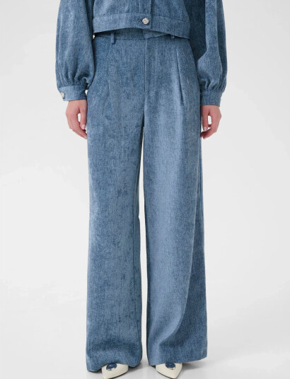 Gestuz Gzvally Hw Wide Pants Blue 40 Gestuz Gzvally Hw Wide Pants Blue 40
