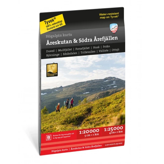 Calazo förlag Högalpin karta: Åreskutan & södra Årefjällen 1:20.000 OneSize, NoColour