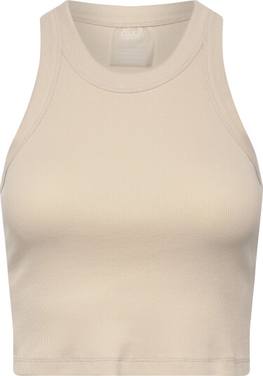 aim´n Ease Ribbed Tank Top   Beige   M