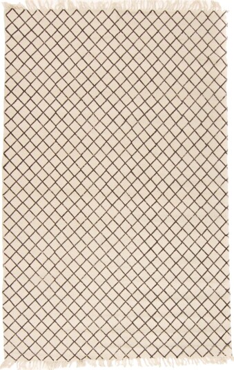 Filleryer   Agadir sort/hvit Størrelse: 135 x 200 cm