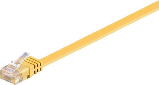 MicroConnect CAT6 U/UTP FLAT nettverkskabel 3m Gul 1 Stykk SEN V UTP603Y FLAT