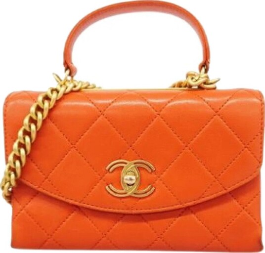 Chanel Vintage Dame Pre owned Oransje ONE SIZE,