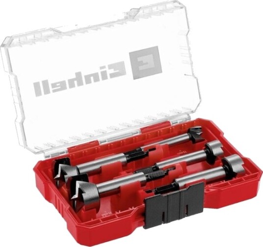 Einhell Kwb Forsenkerbor/Forstner Borsett 5 Deler Rød/Gjennomsiktig 1/4" I M Case