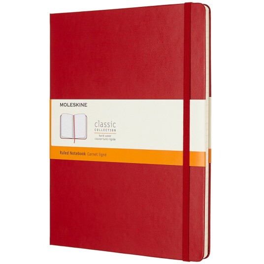 Moleskine Classic Hard Cover Notebook XL Red Ruled Moleskine Classic Hard Cover Notebook XL Red Ruled
