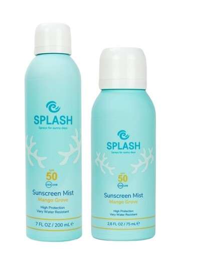 SPLASH Mango Grove Sunscreen Mist SPF 50 200 ml + SPLASH Mango Grove Sunscreen Mist SPF 50 75 ml