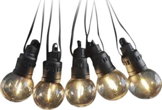 V Tac Led Lysslynge 10X0,5W 3000K 12 M Med Solcelle Og Fjernkontroll