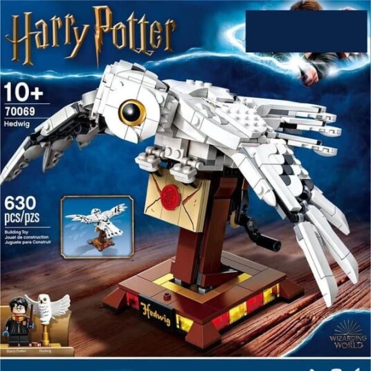 630 Stk. Harry Potter Ugle Hedwig Modell Byggesett Barneleke Julegave