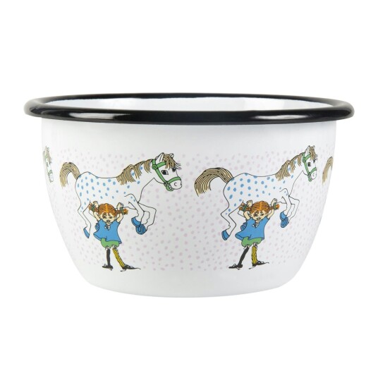 Muurla Pippi And The Horse Enamel Bowl 60 cl Muurla Pippi And The Horse Enamel Bowl 60 cl