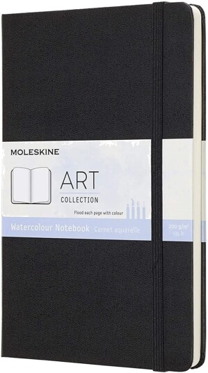 Moleskine Art Watercolor Notebook 13x21cm - Sort
