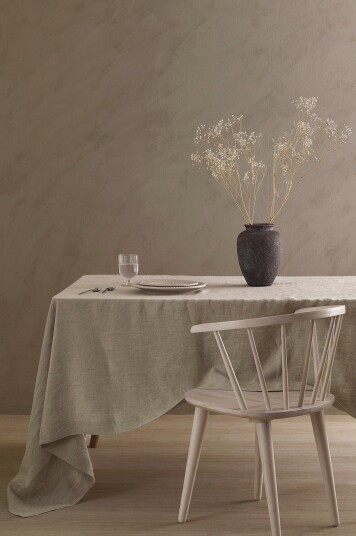 Ellos Home Duk Linn i 100% lin Beige