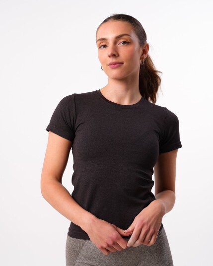 Bumpro Beam Clean Tee Black Iron Marl - XL
