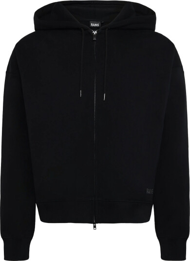 Rains Classic Zip Hoodie Splash 3D   Black   S