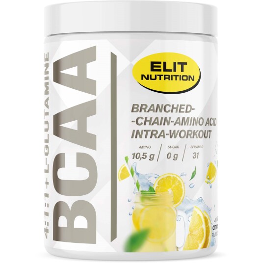 Elit Nutrition ELIT Bcaa 4:1:1 + L-glutamine Citrus 400 g