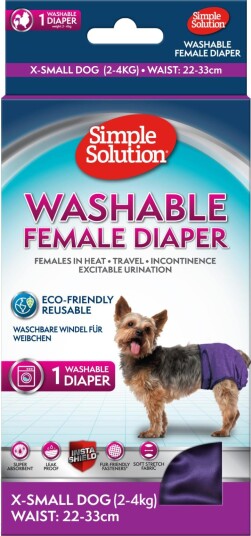 Vaskbar bleie for tisper XS 22-33 cm Simple Solution