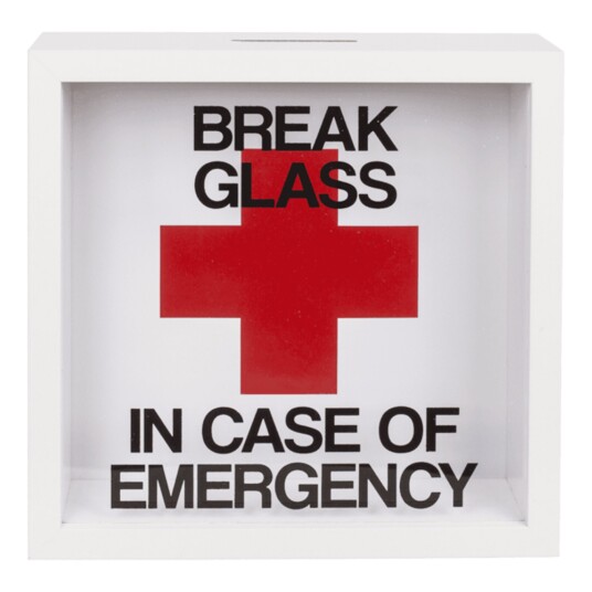Out Of The Blue Sparebøsse In Case of Emergency