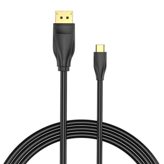 Vention Usb c Til Displayport 1.4 kabel Vention Cgybh 2 M 8K 60 Hz/4k 120 Hz (svart)