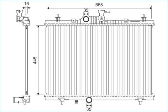 Radiator VALEO 701164
