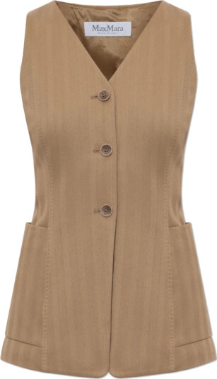Max Mara Dame Jakker Beige L,