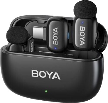 Boya Mini-14 Trådløs Lavaliermikrofon med USB-C og 30 timers batteritid Boya Mini-14 Trådløs Lavaliermikrofon med USB-C og 30 timers batteritid