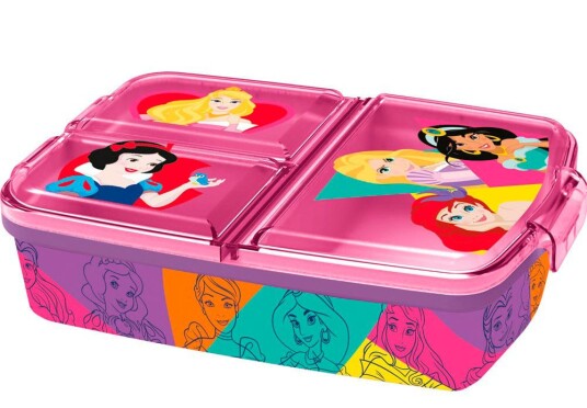 Euromic DISNEY PRINCESS multi comp. sandwich box 18x13 cm Euromic DISNEY PRINCESS multi comp. sandwich box 18x13 cm