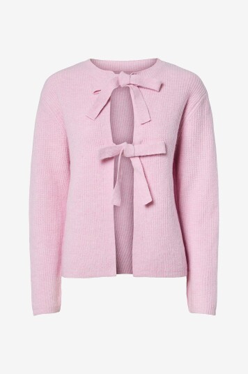 pieces - Kardigan pcSilly LS Reversible Tie Knit - Rosa