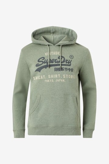 Superdry   Hettegenser Vl Heritage Relaxed Hood   Grønn